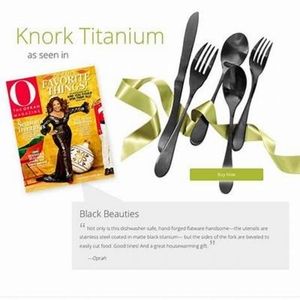Knork Original 5 Pc. Titanium-Coated Flatware Set